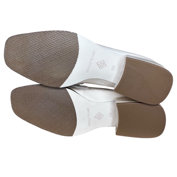 Donald Pliner Avici Crinkle Patent Leather Loafer in Putty NWT Size 8.5 - Picture 10 of 12